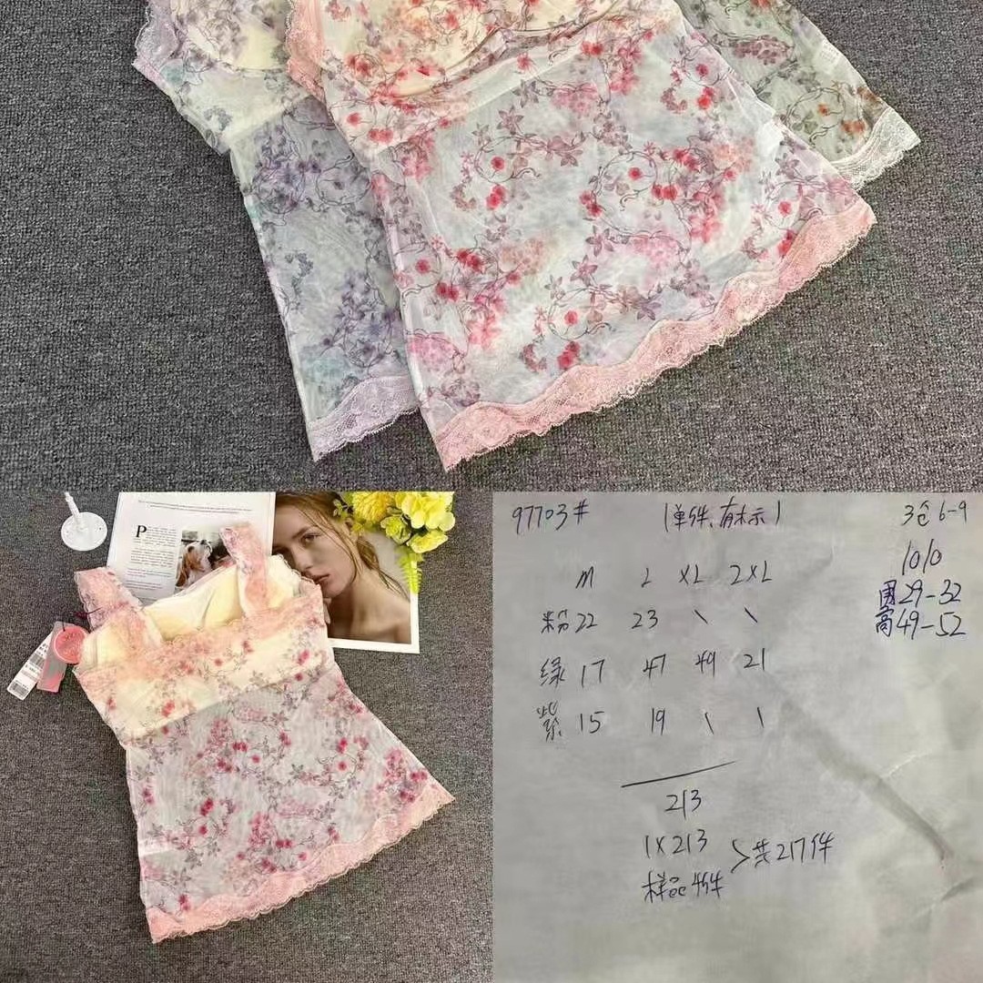 Nuevo encaje de alta calidad, chaleco de mujer sin anillo de acero, sujetador cómodo, ropa interior deportiva para dormir, mujer al por mayor.