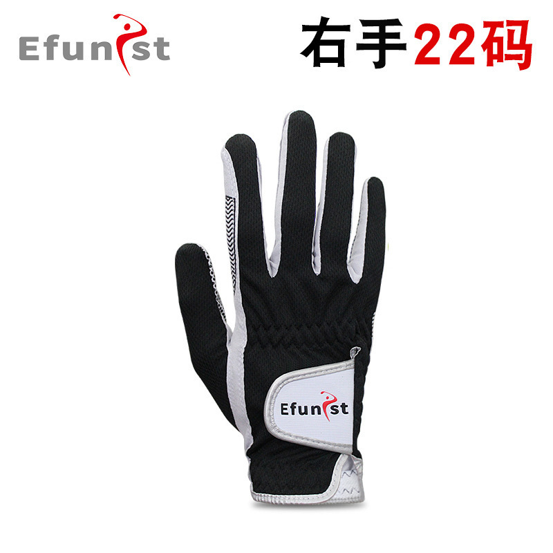 Efunist ゴルフ グローブ メンズ 伸縮性 通気性 メッシュ 耐摩耗性 滑り止め 粒子 片手 サマー スポーツ|undefined