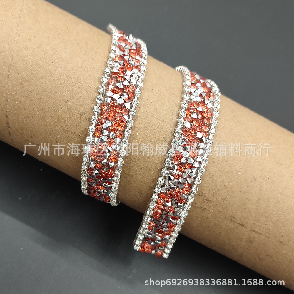 礼服烫图网钻钉珠辅料服饰贴钻背胶水钻鞋面饰品热熔胶树脂烫钻条