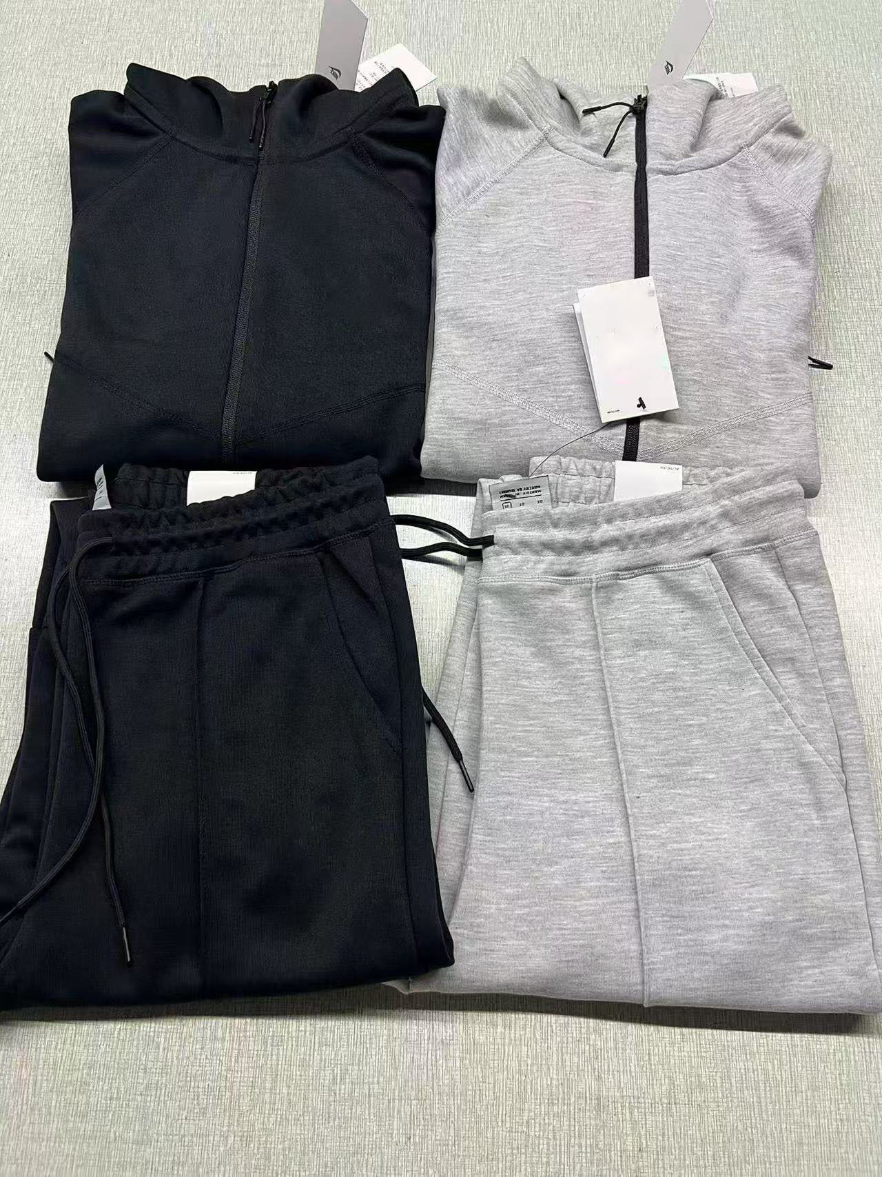 Chaqueta deportiva casual de punto con capucha para hombre 2025 7922 traje de pantalón casual