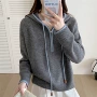 连帽打底宽松外穿毛衣