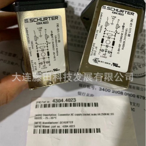 Schurter滤波器 全新原装 4304.4023 4303.5025精密电源变频