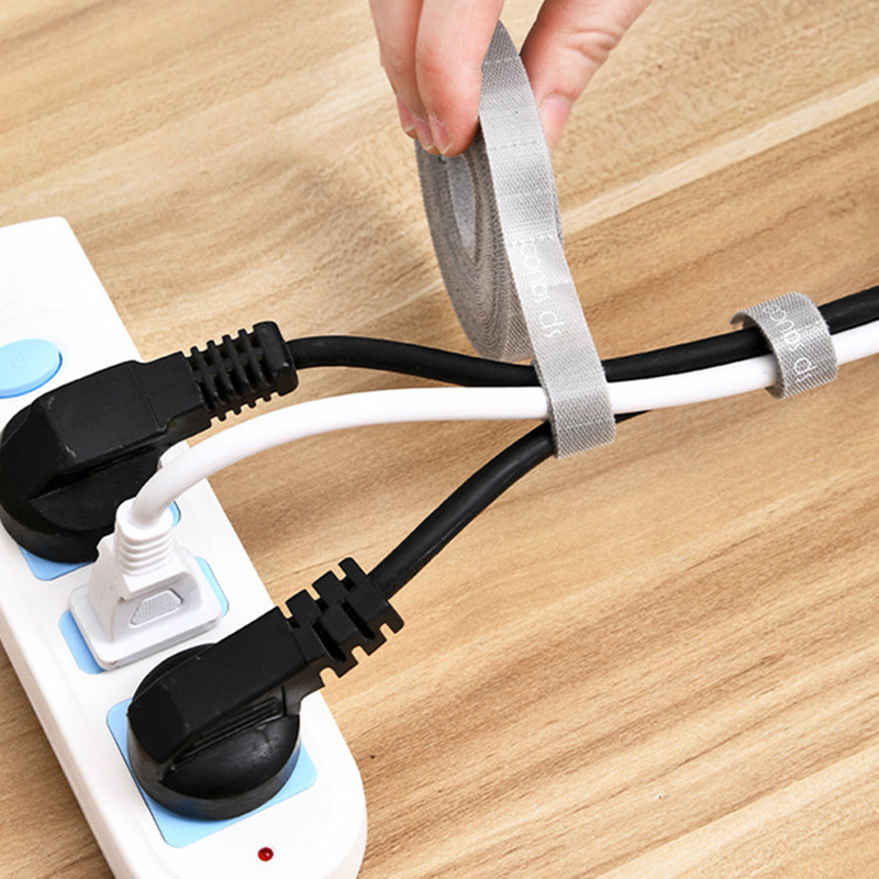 Cable organizer Velcro data cable storage charging cable tie strap winding cable management belt fixed and organized binding
