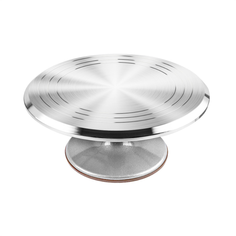 Torta mesa de decoración aleación Aluminio giratoria raspador con base giratoria hornear consola herramientas al por mayor image 8