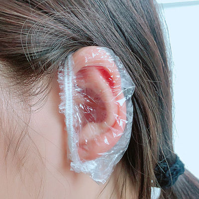 disposable Earmuff Earmuff Hot Oil Dye hair Ear piercing Plastic waterproof take a shower protect Ears Elastic