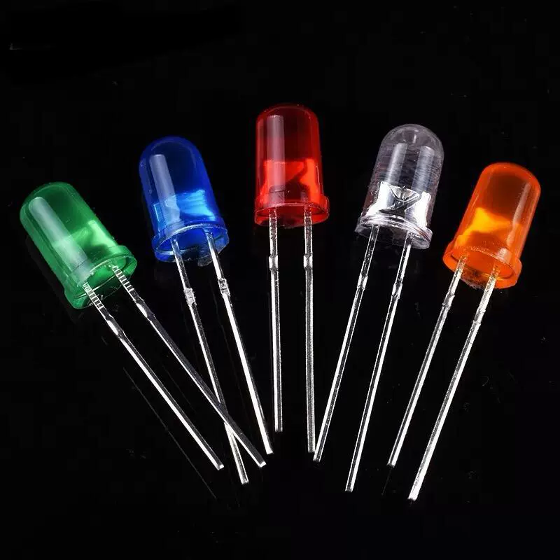 5MM/F5 длинные и короткие светодиодные лампы-бусины с подсветкой для красных волос, красные/зеленые/синие/желтые волосы, желтые/оранжевые светодиоды