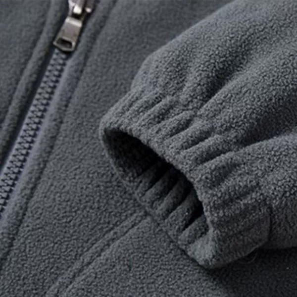 Middle-aged and Elderly Men's Polar Fleece Coat Top Double-sided Fleece Cardigan Sweater Loose Large Size Labor Protection Work Fleece Clothes