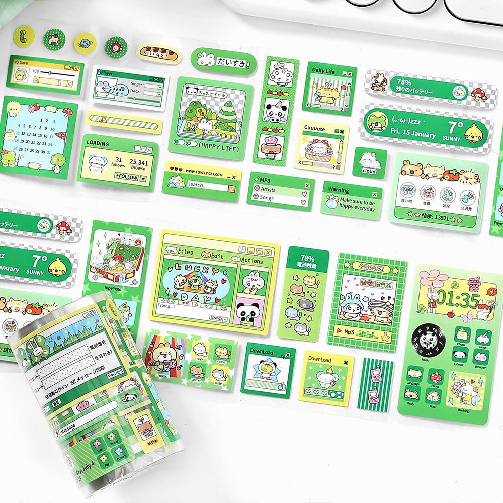 Infeel.Me Cinta de troquelado de material de viento antiguo Linda serie de negocios Cinta de decoración de collage de cuentas manuales