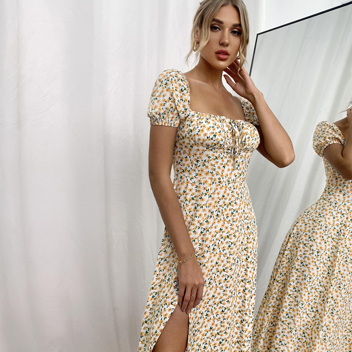 8880-желтый цветочный