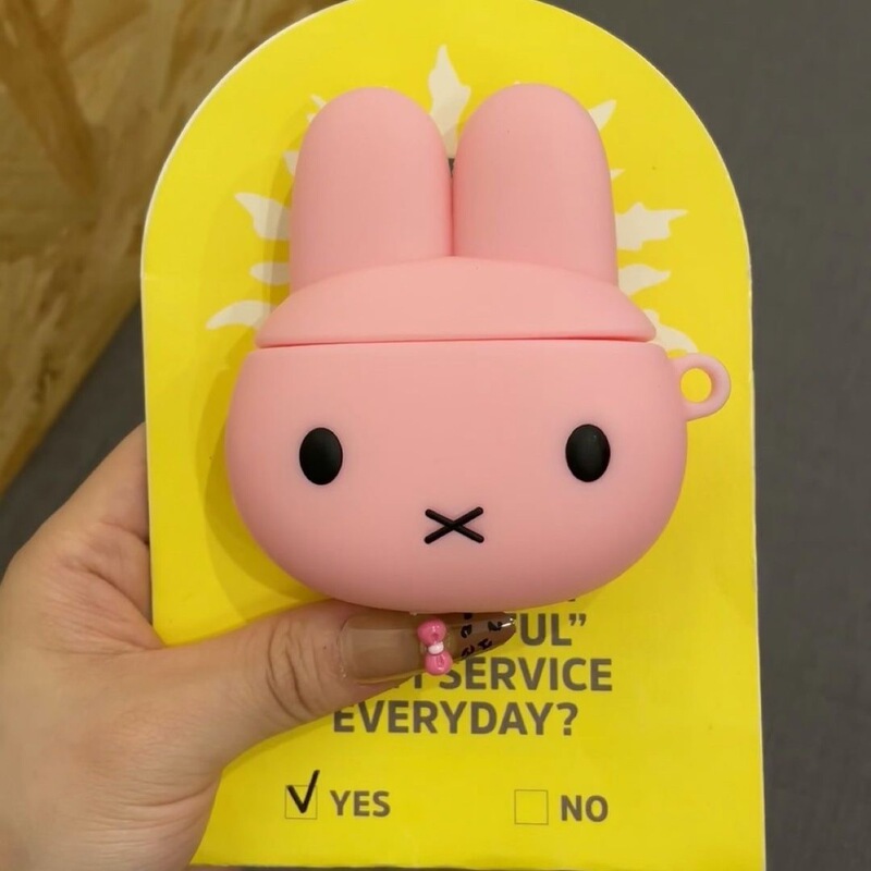 かわいいミッフィーウサギ airpods4 保護カバー Apple 1/2 世代ワイヤレス Bluetooth ヘッドフォンケース pro3 世代シリコンソフト|undefined