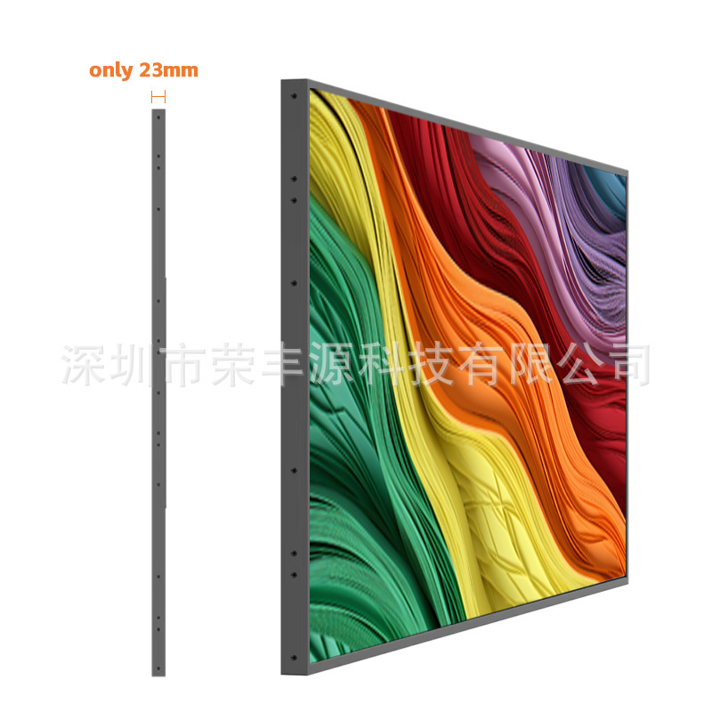 43inch 超薄型、超狭幅、高輝度、高色域 LCD 壁掛け広告機ディスプレイ モニター水平垂直メーカー|undefined