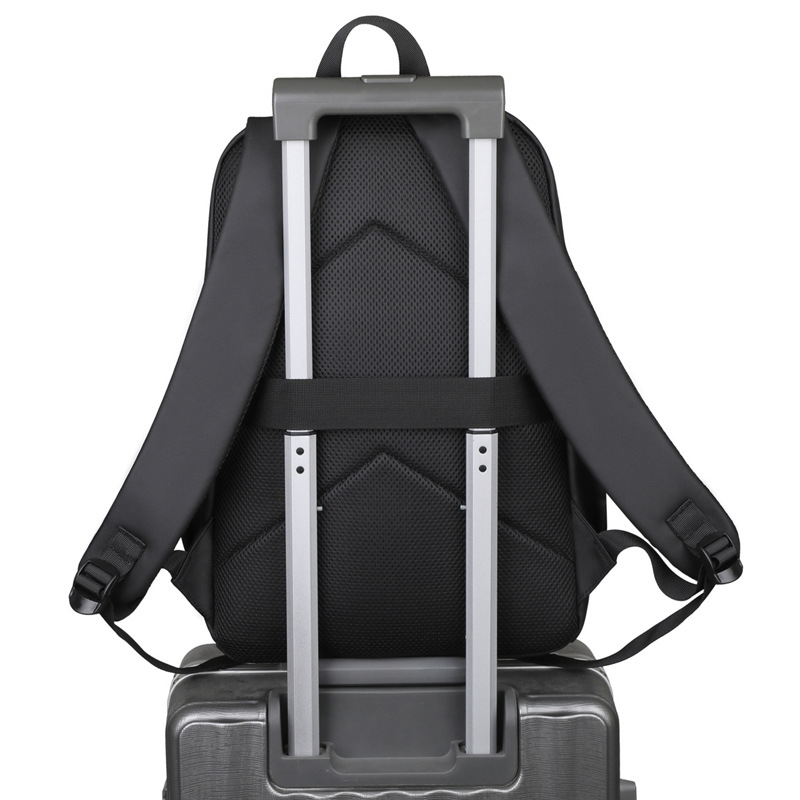 2024 nueva mochila de computadora de gran capacidad para hombres de viajes de negocios, mochila de viaje simple y ligera, mochila escolar al por mayor