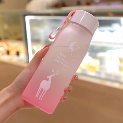 Water cup plastic wholesale water cup, high-looking, large-capacity water bottle, male and female internet celebrity ins water cup, student tumbler