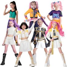 猎魔女团万圣节儿童表演衣服cosplay英雄服装女童 Demon Hunters