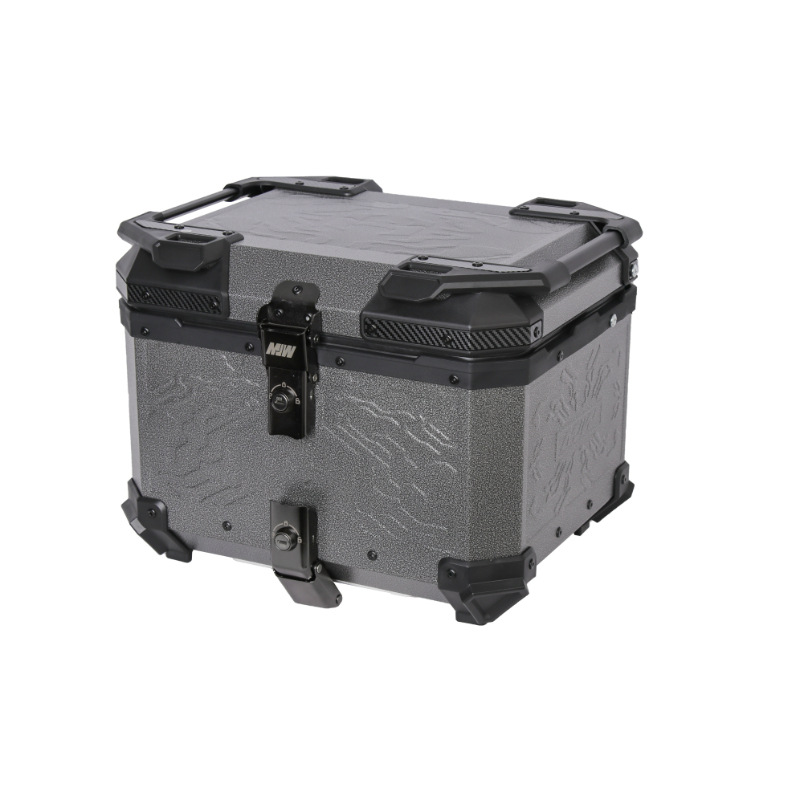 45Lmjw Beast Four-Sided Embossed Motorcycle Quick-Release Aluminum Alloy Embossed Tail Box for Scooter and Electric Vehicle