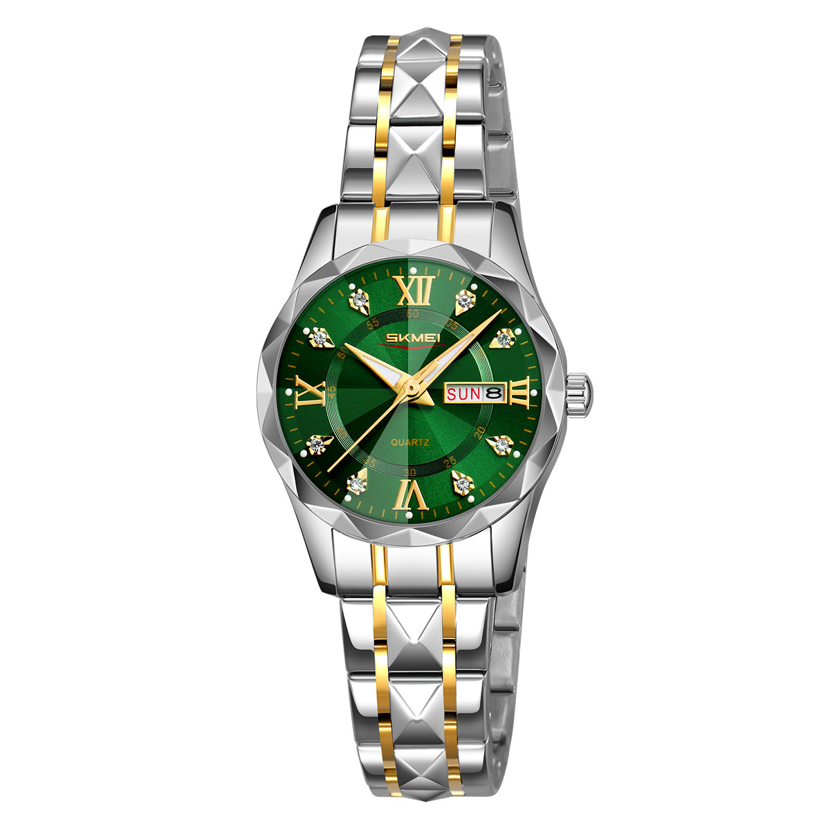 Momento de belleza pareja impermeable reloj calendario de luz nocturna reloj de pulsera transfronterizo caliente reloj de cuarzo fuente de fábrica al por mayor