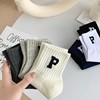 Socks In cylinder solar system ins Cotton socks letter white Socks Korean Edition motion College wind Socks wholesale