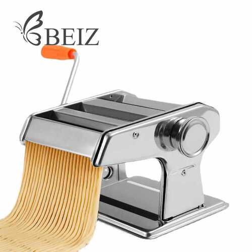 ✅ Kitchen multi-function manual noodle machine small two-blade three-blade noodle machine dumpling wrapper skin stainless steel rolling cutter