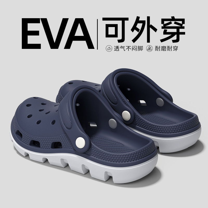医療手術室用洞洞靴 メンズ 新作 夏用 防滴EVA 厚底 増高 つま先保護 サンダル 卸売|undefined