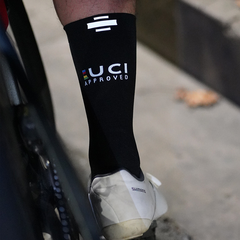 Reflective Cycling Socks For Men And Women Breathable Night Riding Socks Mid Tube Spring And Summer Thin Sports Socks Tour De France Style_voghion.com