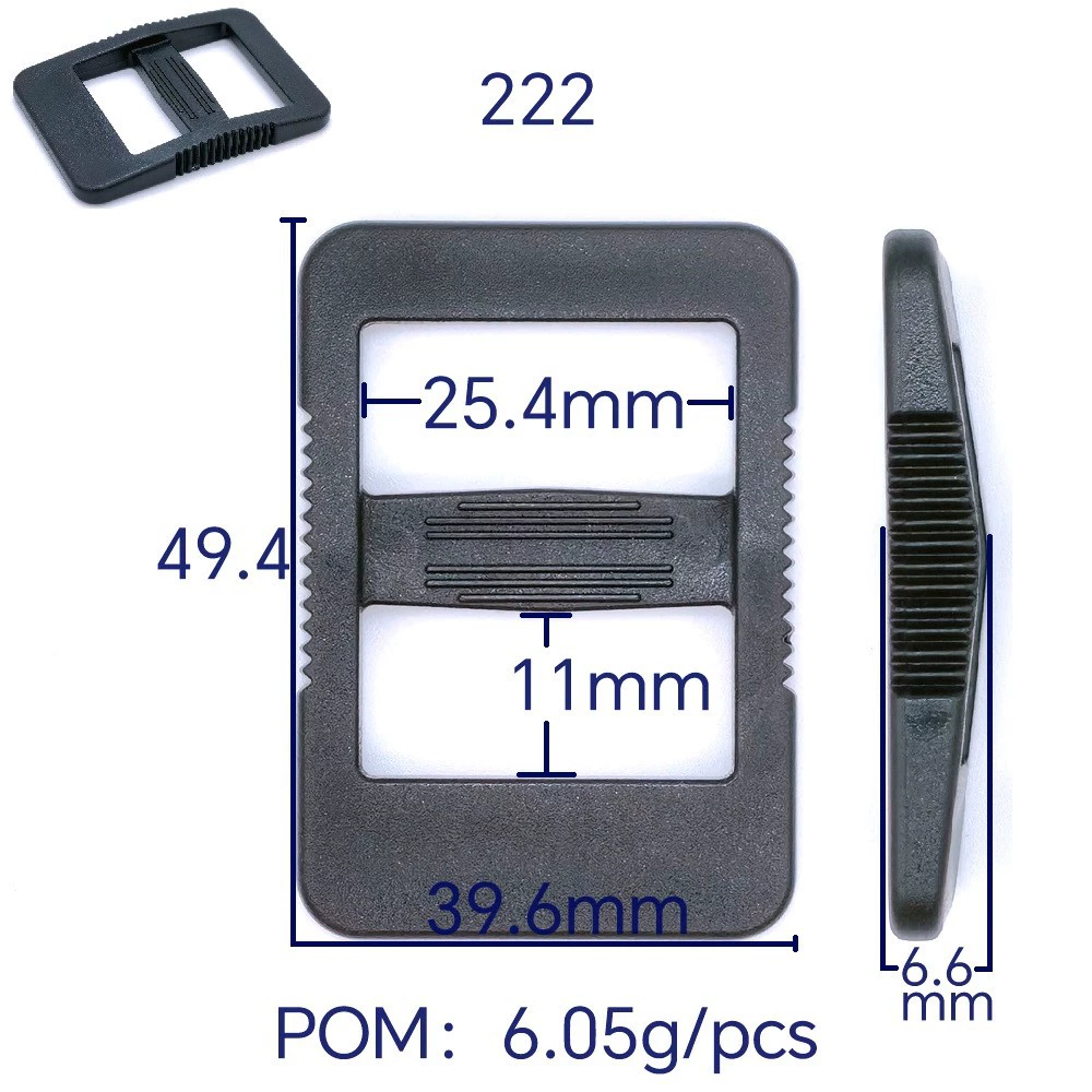 Производители пуговицы для домашних животных сверхвысокие отверстия 11 мм трехступичная регулировка пряжки для сумок аксессуары 25 мм пластиковая дневная пряжка