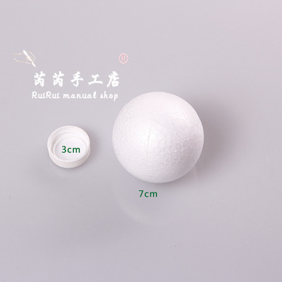Blanco poli dragón tamaño sólido hueco bola de espuma DIY material boda ventana apoyos bola ESTRELLADO