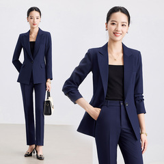 西装套装女秋冬职业正装时尚气质西服职场上班面试酒店接待工作服