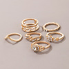 Ring, fashionable accessory, set, Amazon, suitable for import, micro incrustation