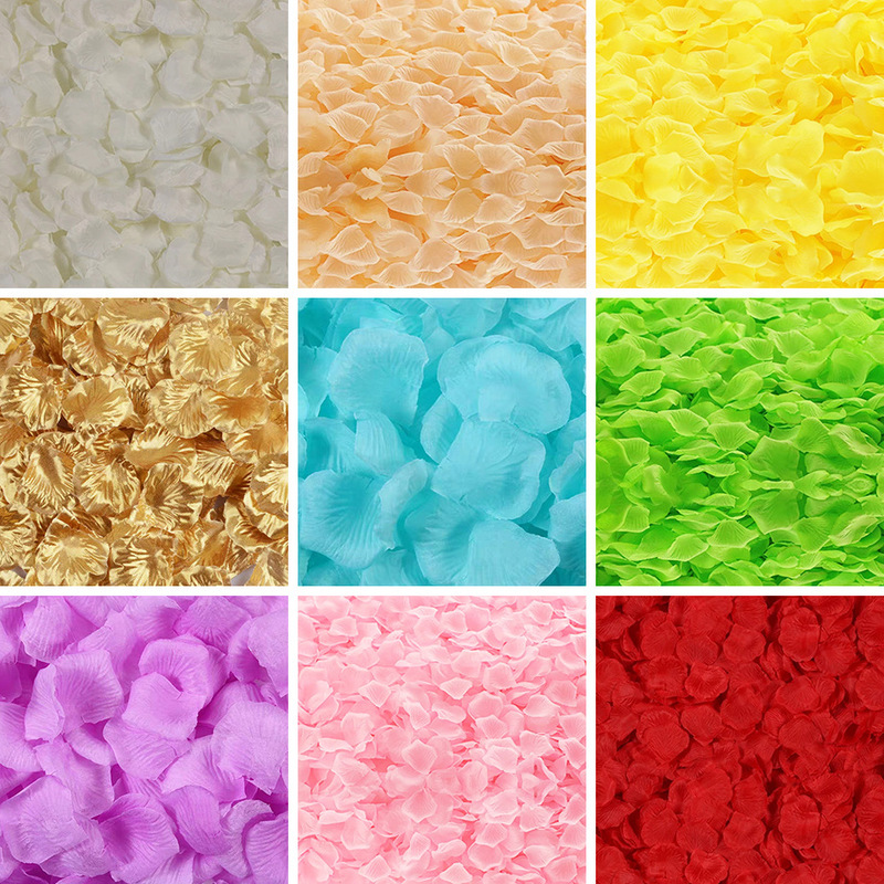 100 pieces of romantic creative hand artificial flower non-woven simulation rose petals venue layout decoration