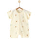 Baby's jumpsuit spring and summer pure cotton short-sleeved newborn's khaiyi men's and women's baby climbing clothes baby boneless clothes
