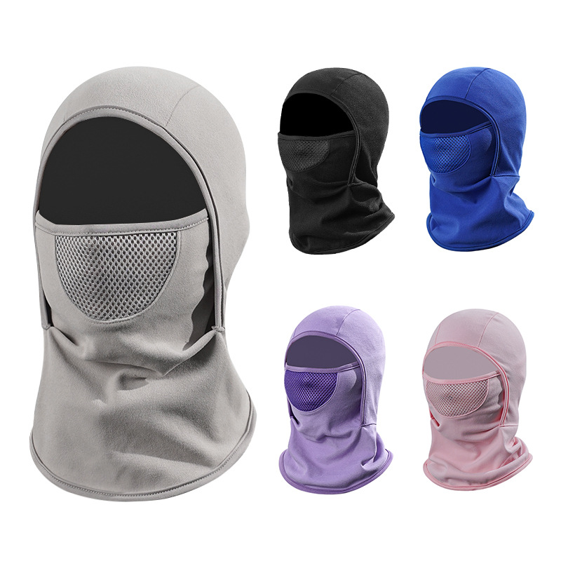 Cross-Border Autumn and Winter Sports Windproof and Sandproof Mask, Breathable and Warm Face Cover, Integrated Hat, Cycling and Skiing Face Protection Hood