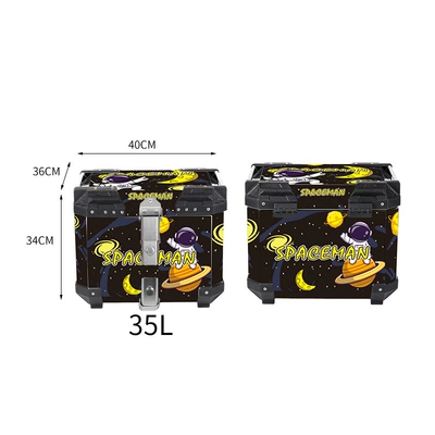 Takeaway Pedal Calf Battery Electric – Motorcycle trunk - 35l-quick-release-lock-sticker-spaceman