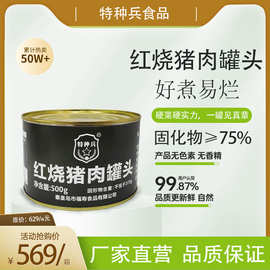 特种兵红烧猪肉罐头500g*24罐下饭菜熟食猪加热即食整箱批发速食