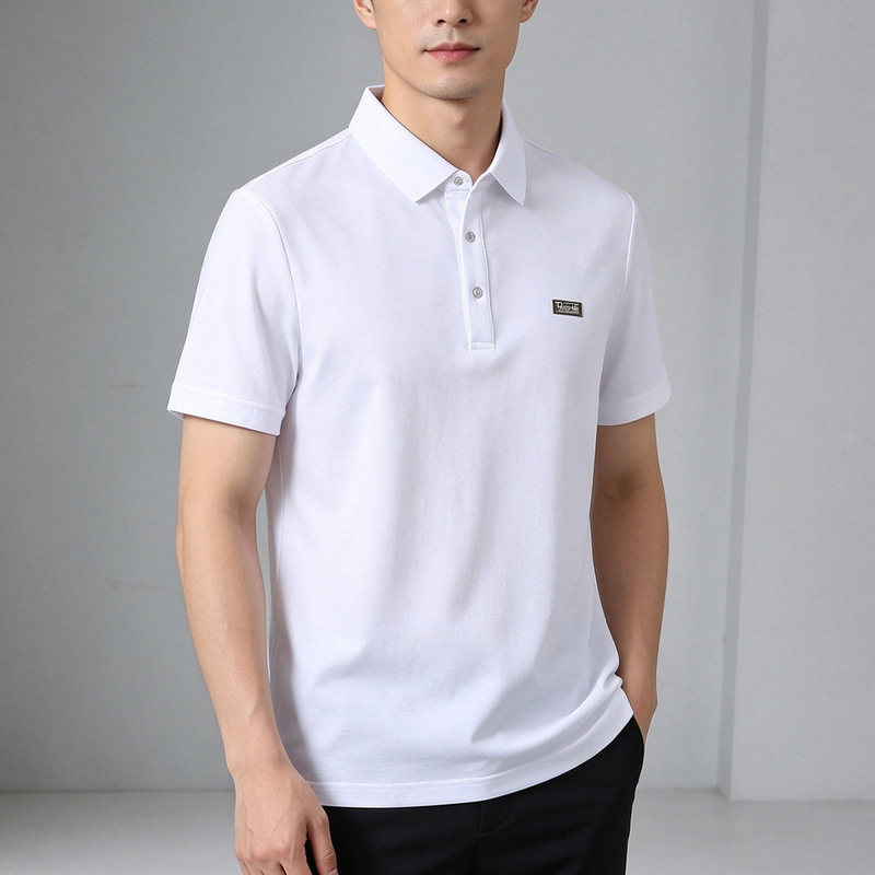 Clearance Mercerized Pique Cotton Polo Shirt for Men, Summer Breathable Casual Non-Iron Wrinkle-Resistant Turn-Down Collar Short-Sleeve T-Shirt Men T7907 Clearance Mercerized Pique Cotton Polo Shirt for Men, Summer Breathable Casual Non-Iron Wrinkle-Resistant Turn-Down Collar Short-Sleeve T-Shirt Men T7907