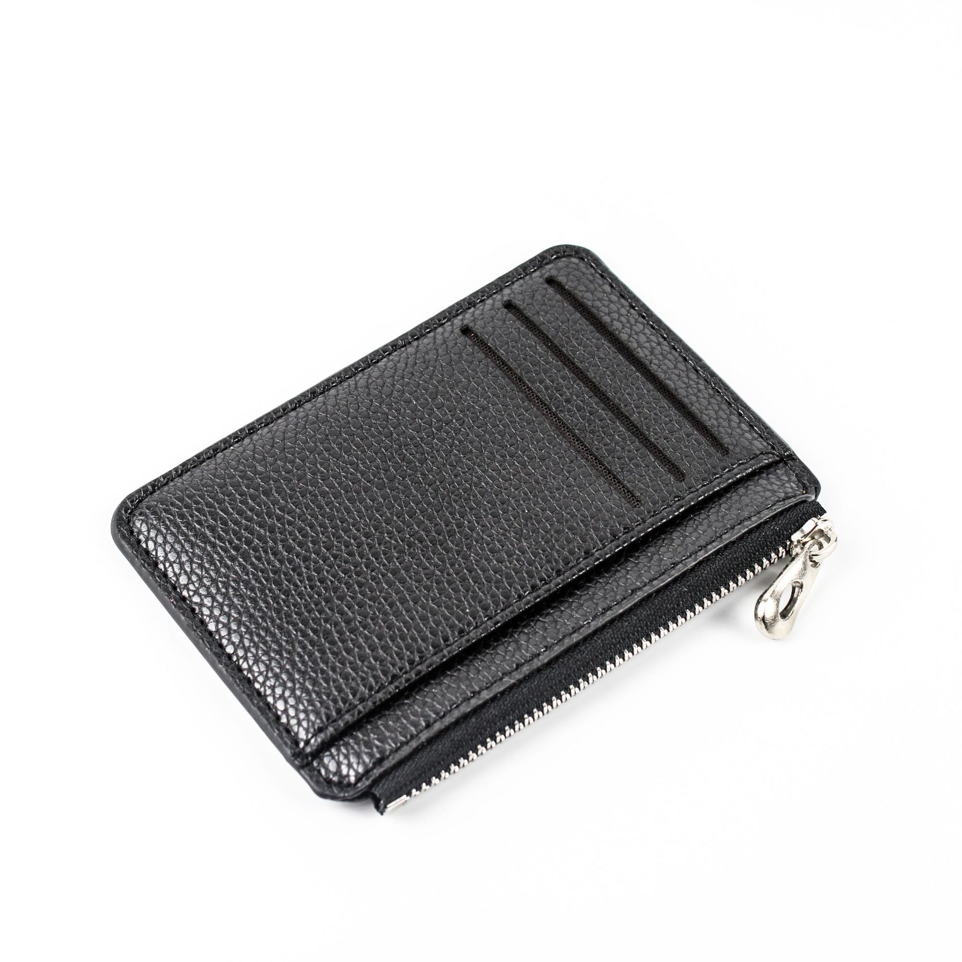 Comercio exterior Venta caliente simple multi-tarjeta de capacidad titular de la tarjeta unisex multi-funcional patrón de Litchi Licencia de Conducir estuche de cuero