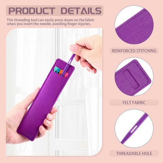 Enhebrador de cinta de plástico Enhebrador de herramienta de banda elástica Enhebrador de cuerda Enhebrador de cinturón Conjunto de artefacto