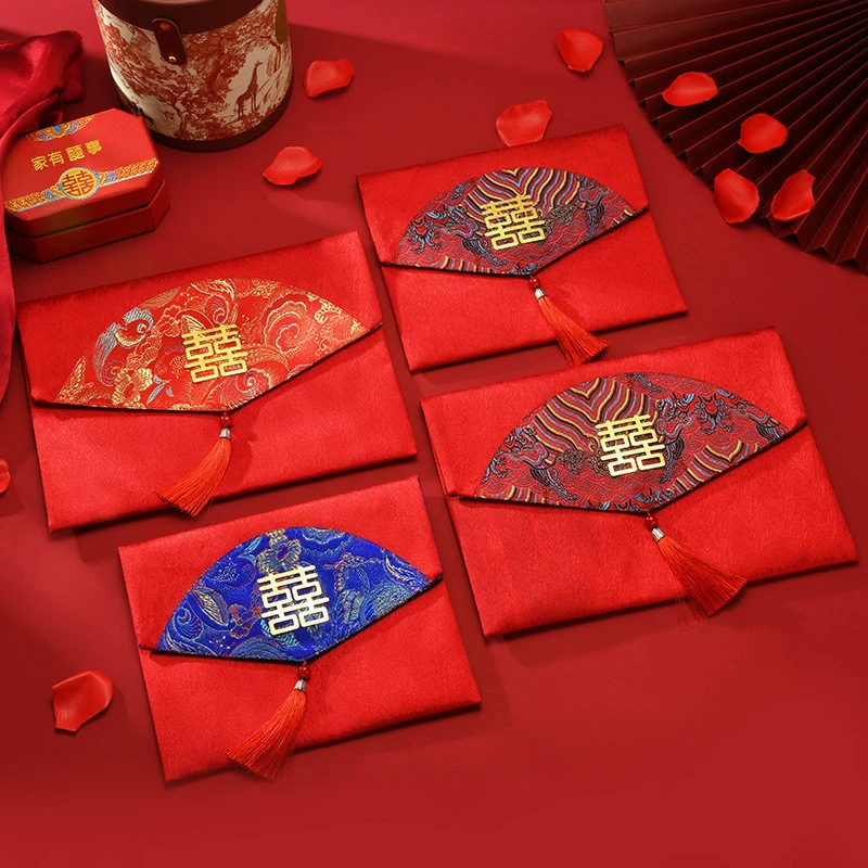 Wedding red envelope wedding new Chinese retro creative personality red envelope red envelopes red envelope bag is a sealing 10,000 yuan to wholesale