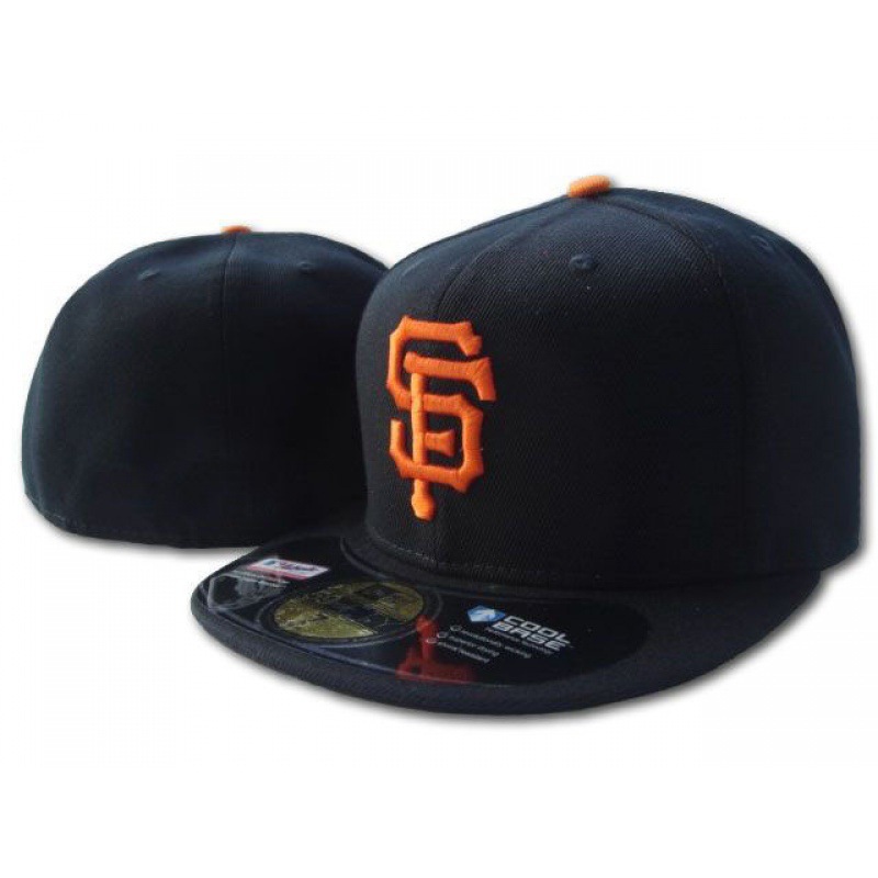 [San Francisco Giants] sombrero solar cerrado pareja con sombrero de sol sombrero bordado sombrero de béisbol sellado completo
