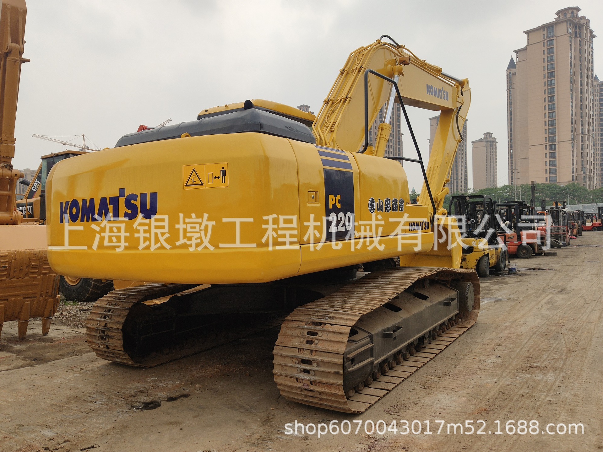 出售挖掘机 KOMATSU小松挖机PC200-7 PC220-7抓木钩机抓木机