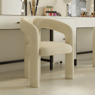 Net red makeup chair cream wind designer modern simple light luxury dressing table stool makeup table reception negotiation chair