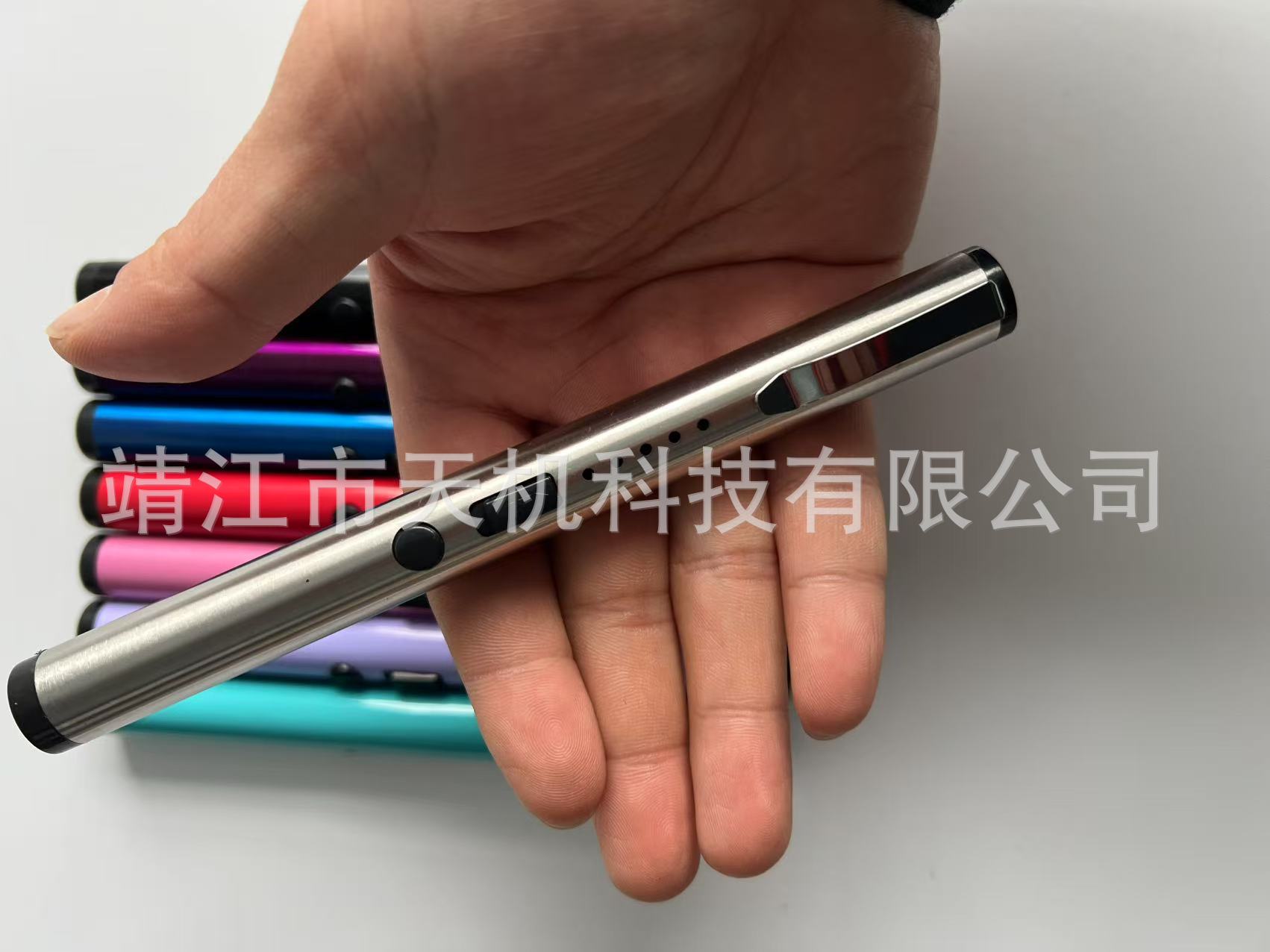 Mini Portable USB Arc Tactical Pen Flashlight with Charging Power Display
