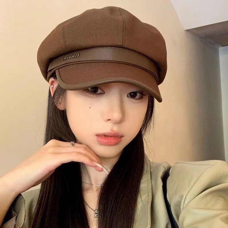 Min octagonal hat [coffee]