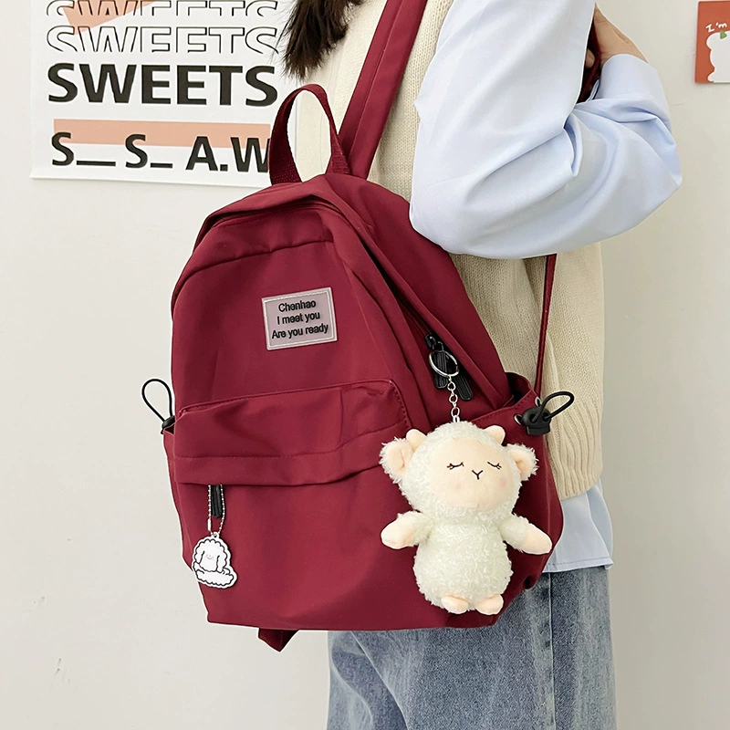 Backpack, capacious fresh shoulder bag, Korean style, for teenagers, for students