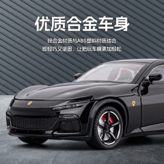 箱入り Jiaye 1:22 模擬ラファ FVU 合金スポーツカーモデル音と光プルバックマルチドアコレクション装飾品