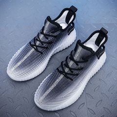 防臭透氣椰子鞋男款網面跑步休閒運動鞋男夏天鞋子帥氣一腳蹬男鞋