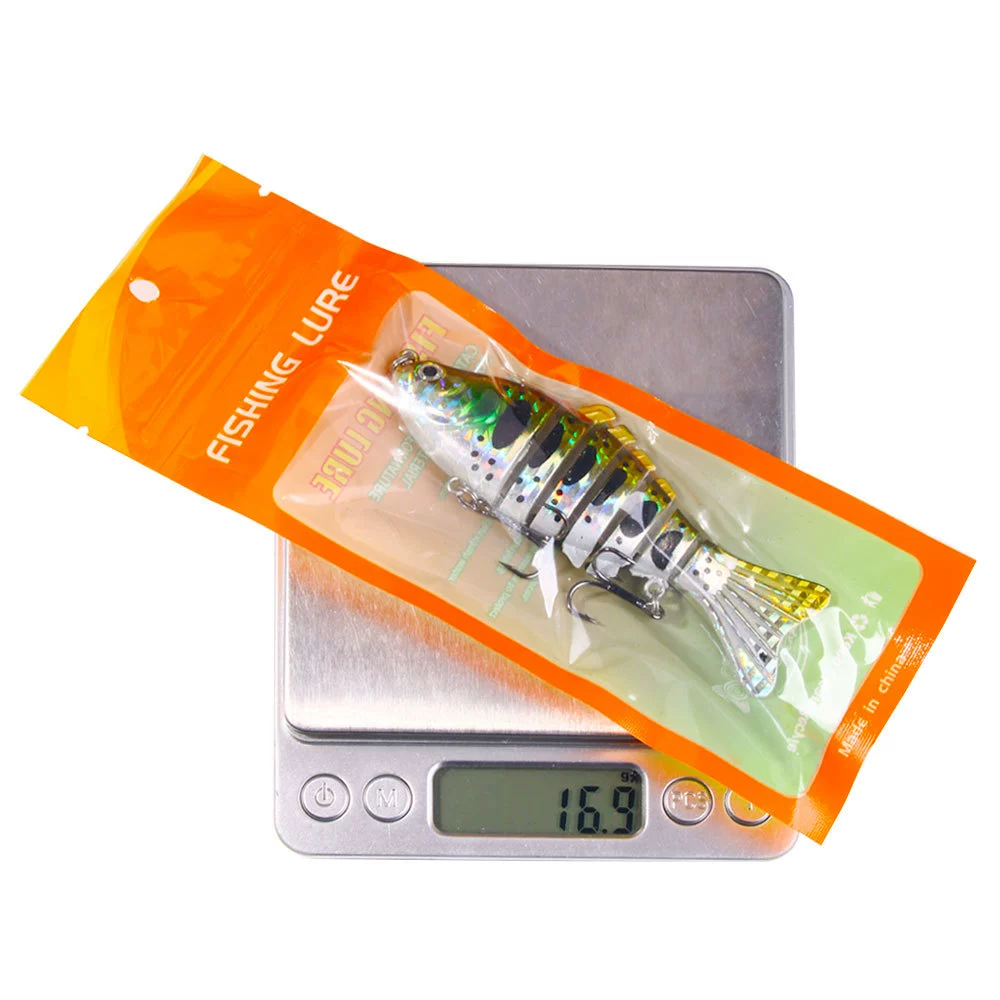Luya fishing bait 15g simulated multi-section fishing fake bait far-swimming layer sea fishing hard bait foreign trade fishing gear set wholesale