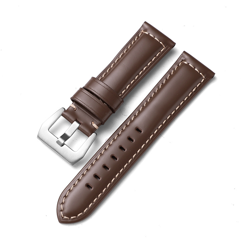 Aplicable iwatch correa de cuero genuino Apple correa de reloj applewatch8 Huawei GT3 Samsung S1 Pena Mar