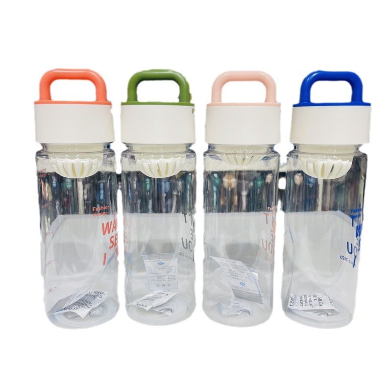 Futong 705 nueva celebridad de Internet 600ml portátil limón espacio Taza fresca transparente con pantalla de filtro Estudiante Taza de adultos