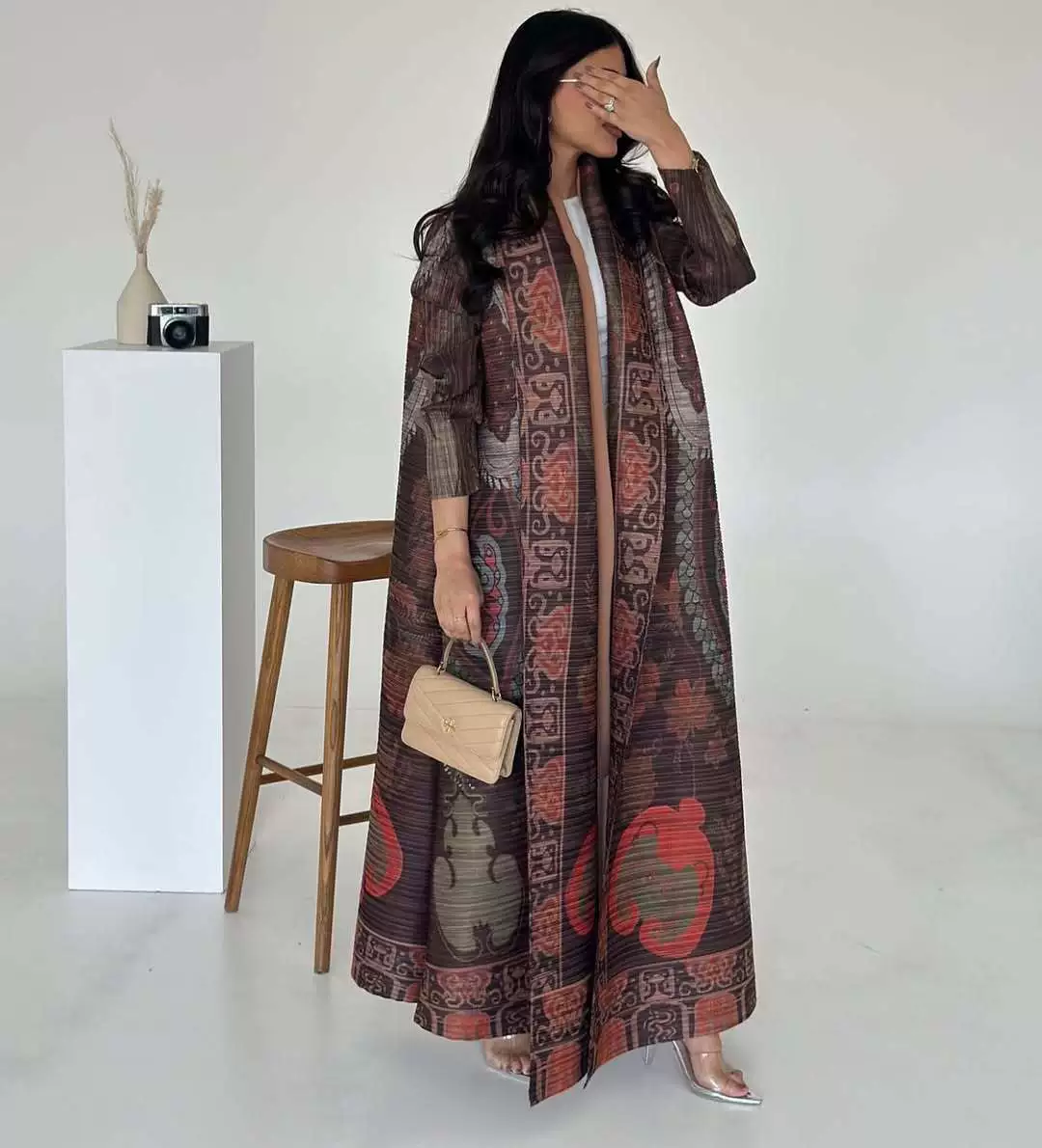 Платье абая Miyake, складчатый женский длинный кардиган, стиль Дубай, легкий элегантный наряд ближневосточного стиля