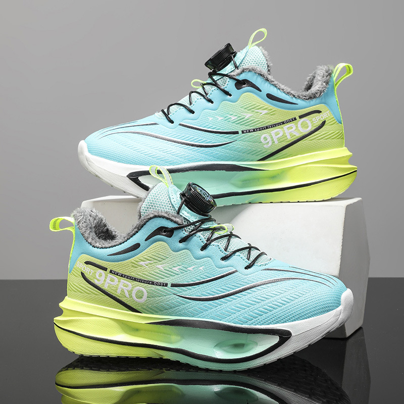 Red Rabbit 9PRO zapatos de carrera para niños estudiantes amortiguadores botón giratorio zapatos de carreras de invierno de algodón calentador zapatos de algodón